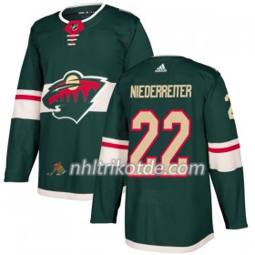 Minnesota Wild Trikot Nino Niederreiter 22 Adidas 2017-2018 Grün Authentic - Herren